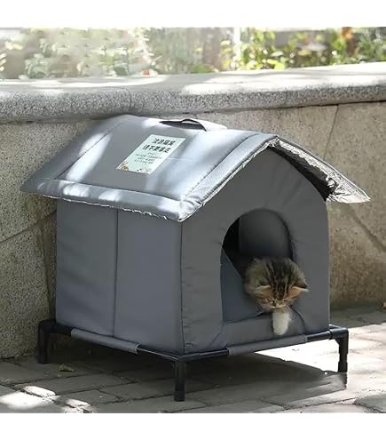Amazon | 【2025新開発】外猫ハウス 屋外 防水 冬 猫用ハウス 猫小屋