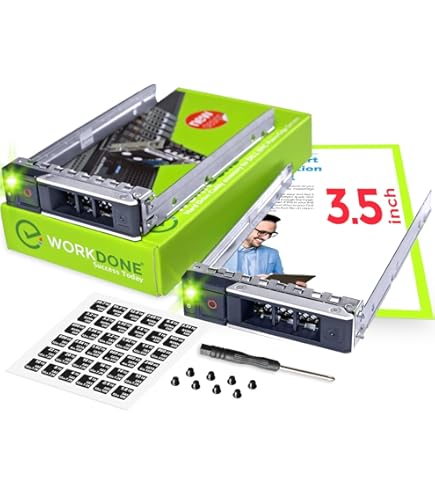 Amazon.co.jp: WORKDONE 3.5インチハードドライブキャディトレイ Dell