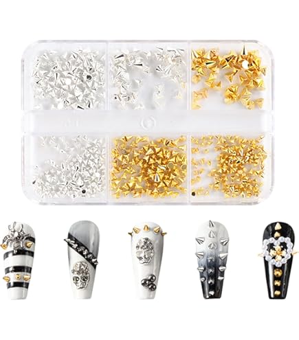 Amazon | メタルスタッズ トライアングル 2mm ゴールド 20pic/小さい