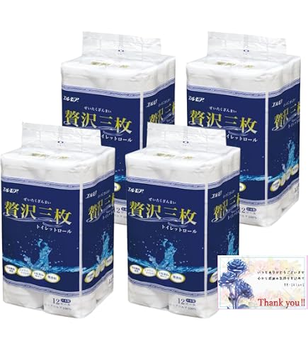 カミ商事 エルモア 贅沢三枚トイレットロール 3枚