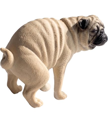 Amazon.co.jp: 犬置物 パグ イタリア陶器 IG-58 : ホーム＆キッチン