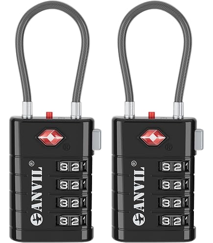 Amazon.co.jp: ANVIL TSA承認荷物ロック – 高セキュリティTSA008