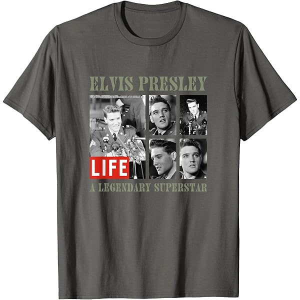 Amazon | Elvis Presley 公式ビンテージデザイン Tシャツ | Tシャツ
