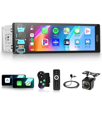 Amazon.co.jp: カーラジオ1ディンBluetooth 1DinカーオーディオFM