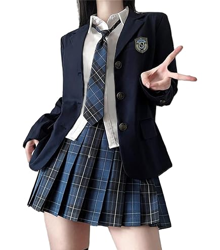 Cossa 女子高校生制服セット Amazon.co.jp: [COSSA] コスプレ 制服 ブレザー JK 女子高校生