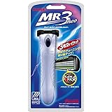 FEATHER(フェザー) エフシステム MR3ネオ クロムホルダー 日本製 3枚刃 カミソリ T字 ひげそり メンズ メタルローラー 旧品 1個 (x 1)