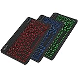 Arteck ウルトラスリム Bluetooth ワイヤレスキーボード 超薄 7カラーLEDバックライトiOS/Android/Mac/Windows に対応 (iPad Air/Pro/Mini/iPhone/Android) 日本語説明書付き