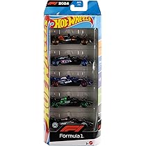 Hot Wheels F1ミニカー 5台セット（フェラーリなど） Hot Wheels Formula 1® 5-Pack, Set of 5 Die-Cast Toy F1® Cars in 1