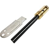 【野良道具製作所】 野良スティック真鍮(小) 真鍮削り出しハンドル 10mmファイアスチール (ファイアスターター/メタルマッチ) ゴールド