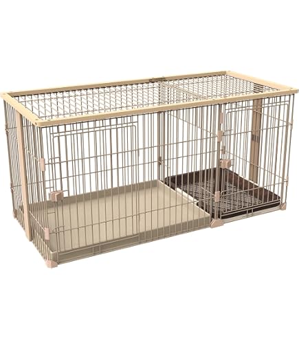 Amazon | 犬 ケージ 犬 ゲージ 幅146×奥行68×高さ70cm 小中大型犬用