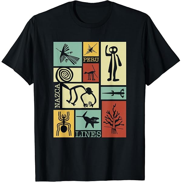 Amazon | ナスカの地上絵 Tシャツ | Tシャツ・カットソー 通販