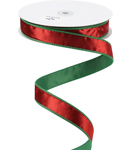 Amazon | 50ヤード クリスマス ワイヤードベルベットリボン ゴールド
