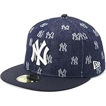 Amazon | [ニューエラ] キャップ 59FIFTY デニムモノグラム NY