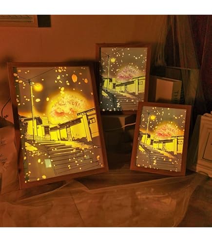 Amazon.co.jp: 【2023新版】光と影の芸術 LED発光画 装飾 発光フォト