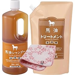 Amazon | アズマ商事の馬油シャンプー、トリートメント（小ボトル）の