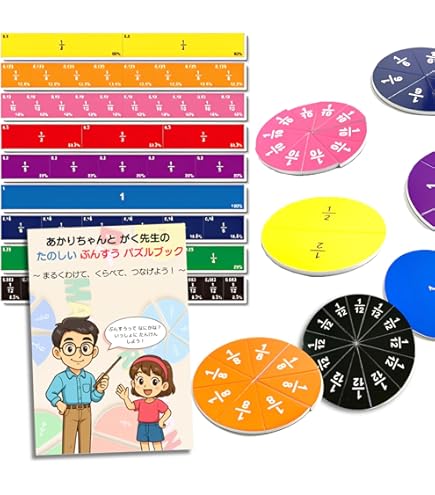 知育玩具　まとめ売り　カルタ　ピタゴラス　分数　小数　パズル Amazon.co.jp: くもん出版 はじめての分数パズル 知育玩具 おもちゃ 5