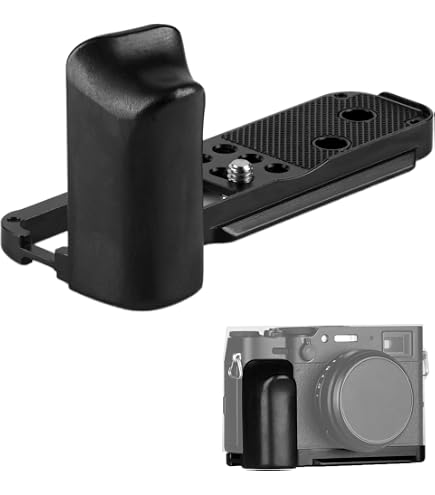 Amazon | WEPOTO Fujifilm X100V 用ハンドグリップメタル黒檀木材