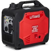 ポータブル発電機 赤 ガソリン Amazon | Litake(リテーク) インバーター発電機 LPガス・ガソリン両用