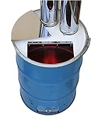 Amazon | ドラム缶ロケット焼却炉 φ150ツイン煙突（缶フタ加工パーツ