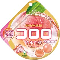 UHA ぷるん コロロ清水白桃×100個 Amazon.co.jp: UHA味覚糖 コロロ 清水白桃 40g×6袋 : 食品・飲料・お酒