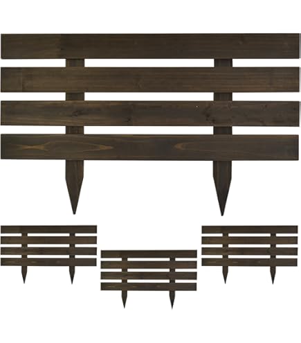 Amazon | Caroeas 目隠しフェンス ボーダーフェンス 屋外 幅120×高さ