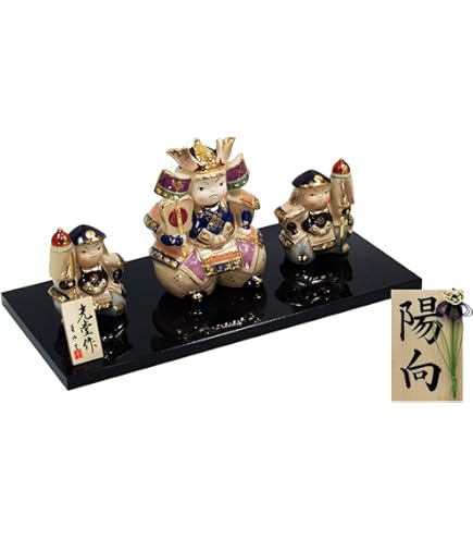 Amazon | 五月人形 人形の久月 家紋付 兜ケース 6号大将ケース ガラス