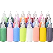 Amazon | カラーサンド 24色セット DIY 色砂 砂絵 各33g | 絵具 通販