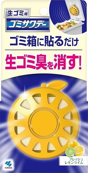 ゴミサワデー Kobayashi Pharmaceutical 生ゴミ用 消臭芳香剤 ゴミ箱用 フレッシュレモンライム 2.7ml(目安:約1ヶ月~2ヶ月) - 1
