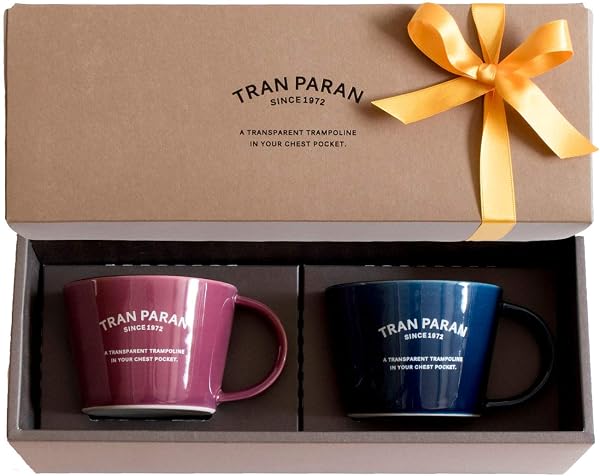TRANPARAN Gift Set Mug with Gift Box (Purple/Navy) - 1