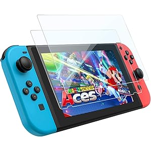 2枚入りfor Nintendo Switch 強化ガラス 保護 フィルム ブルーライト 日本硝子 硬度9H 指紋防止…