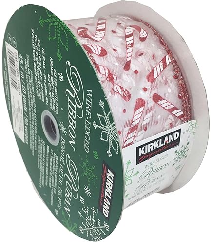 Amazon | KS（カークランド）ワイヤーエッジリボン Wire-Edged Ribbon