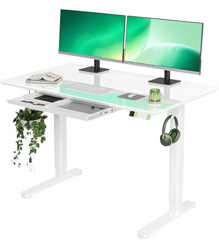 Amazon | AODK 昇降デスク 電動 昇降式 幅120*54*78 昇降式 ゲーミング