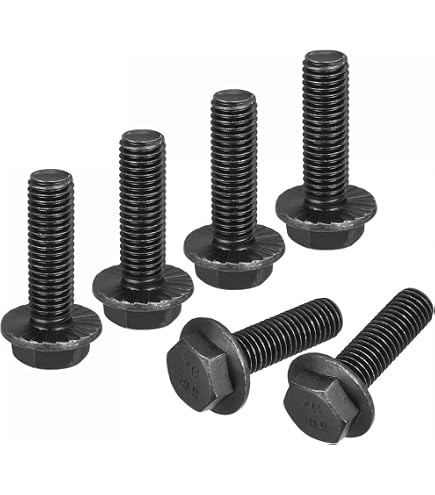 2) M12-1.25 X 45mm Metric Hex Flange Bolts – Grade 10.9 Zinc – USA Made