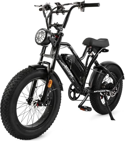 Amazon.co.jp: 自転車 20インチ レトロ調 ファットバイク 高炭素鋼