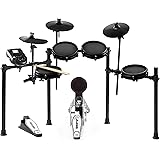 Alesis(アレシス) 電子ドラム セット メッシュ 折りたたみ式 8ピース 3シンバル USB & MIDI 40キット デモ60曲 音源350+ ドラムスティック 練習 オンラインレッスン付属 日本語説明書 コンパクトNitro Mesh Ki