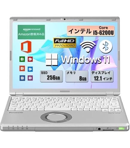 Amazon.co.jp: 【整備済み品】軽量ノートパソコン パナソニック Let's