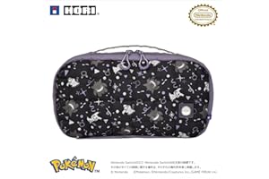 【任天堂ライセンス商品】キルティングミディアムポーチ for Nintendo Switch™ 2 ゴーストパーティー【旧Switch・Switch2両対応】　ゲンガー　ミミッキュ
