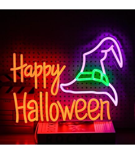 Amazon.co.jp: Happy Halloweenネオンサイン ハロウィンハッピーネオン