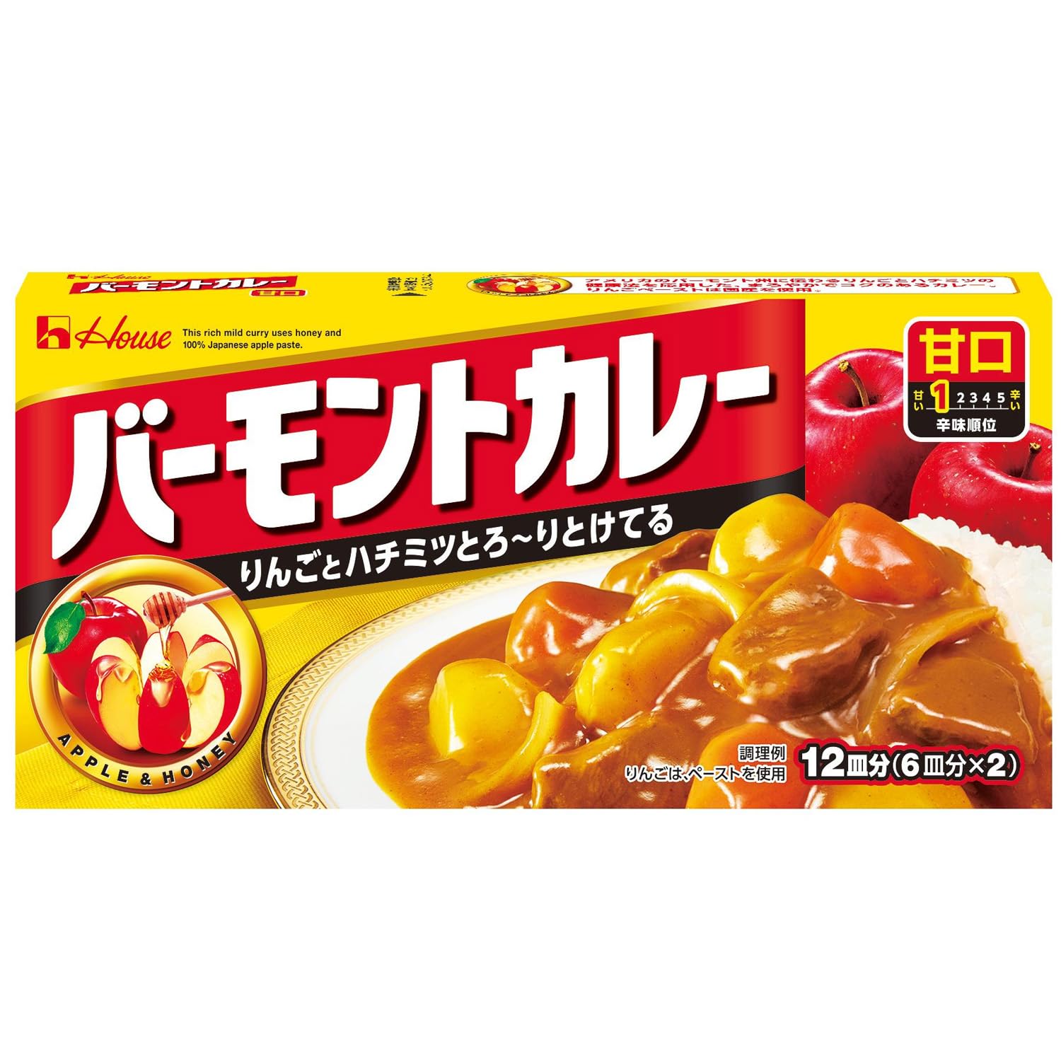 【タイムセール】【671円（定期便604円）】 ハウス バーモントカレー 甘口 230g（12皿分）×3個
