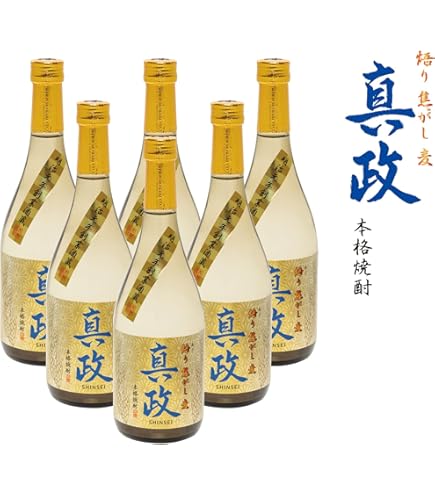 Amazon.co.jp: 焙り焦がし麦 真政 [ 焼酎 25度 大分県 720ml ] : 食品