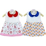 Limi ベビー 赤ちゃん ビブドレス 防水加工 綿100%製 スタイ 2枚セット よだれかけ 女の子 (A)