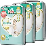 【パンツ Mサイズ】パンパース オムツ 肌へのいちばん (6~11kg) 198枚(66枚×3パック) [ケース品] 【Amazon限定品】