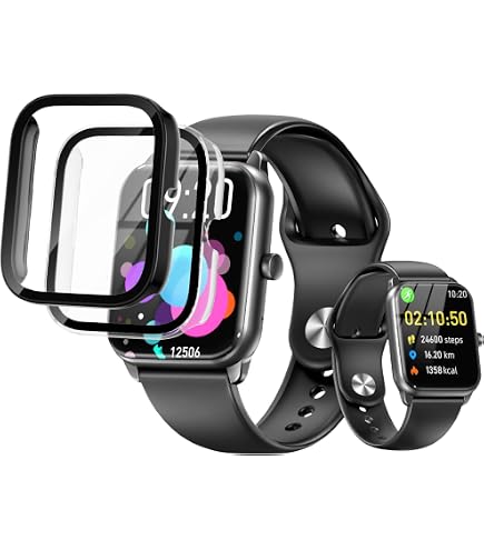 Amazon | スマートウォッチ 【1.96インチ超大画面 ＆ 10日間連続使用 