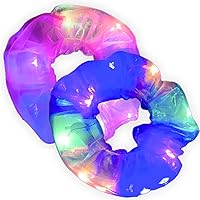 Amazon | Earth Link シュシュ 光る 全14色 led ヘア ゴム