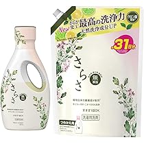 Amazon | さらさ 洗剤 液体 無添加 本体600g + 詰め替え超特大760g