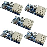 KKHMF 5 個 DC-DC USB 0.9V-5V に 5V 電圧変換ステップアップブースターモジュール