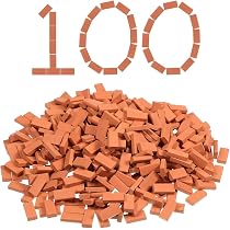 1/10 赤レンガ ブロック 1000個+ハーフ 特大 ジオラマラジコン建築模型 7120dRgIsWL._AC_UL210_SR210,