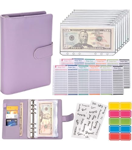 25-Piece A5 Clear Envelopes Pre-Numbered 1-100 For Money Saving Challenge - 6-Ring Binder Inserts, 2.64"x3.62" Pockets - View #5