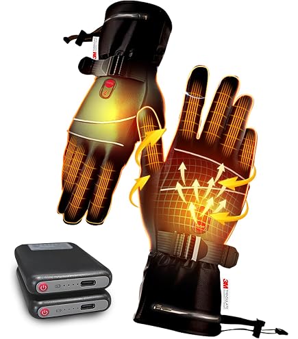 Amazon.co.jp: 電熱グローブ ヒーター内蔵手袋 電熱インナーグローブ