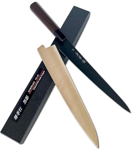 Amazon | 堺孝行 Clean&Stylish包丁 黒影 牛刀 240mm VG10槌目フッ素